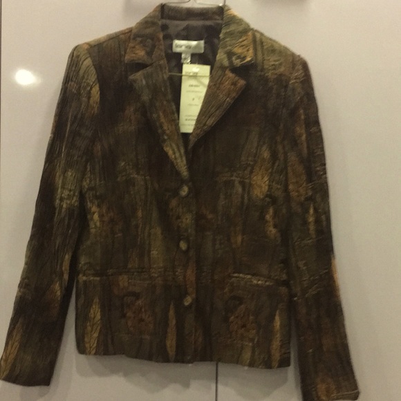 NWT Lana Lee crinkle fall colors Blazer Jacket. - Picture 1 of 7